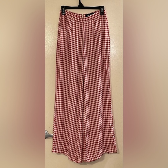 REFORMATION NWOT Bahama Pant in Gingham Check - Picture 3 of 6
